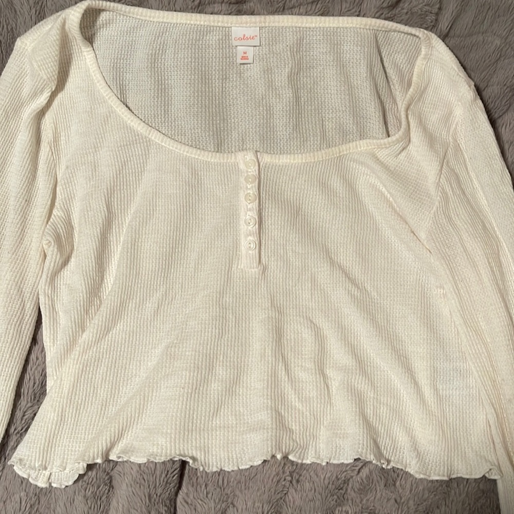 Colsie Long Sleeve Flannel Top